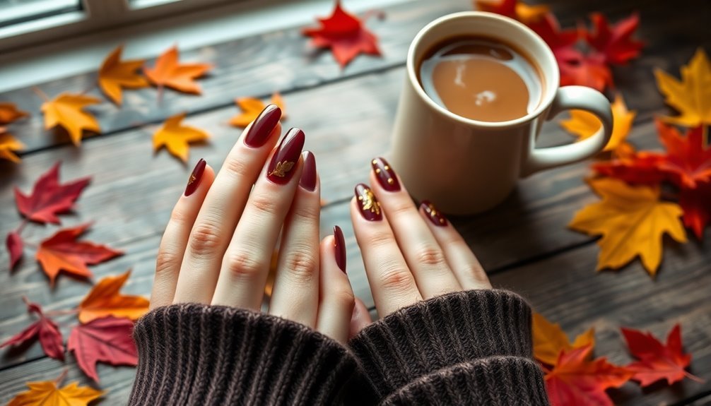 cozy autumnal nail inspiration