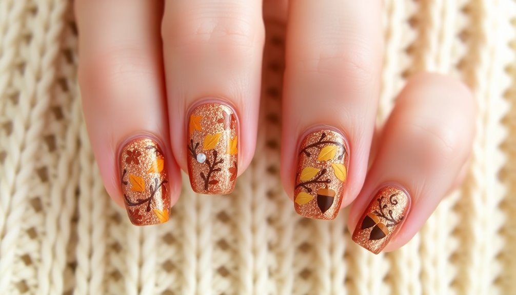playful autumn nail art inspiration
